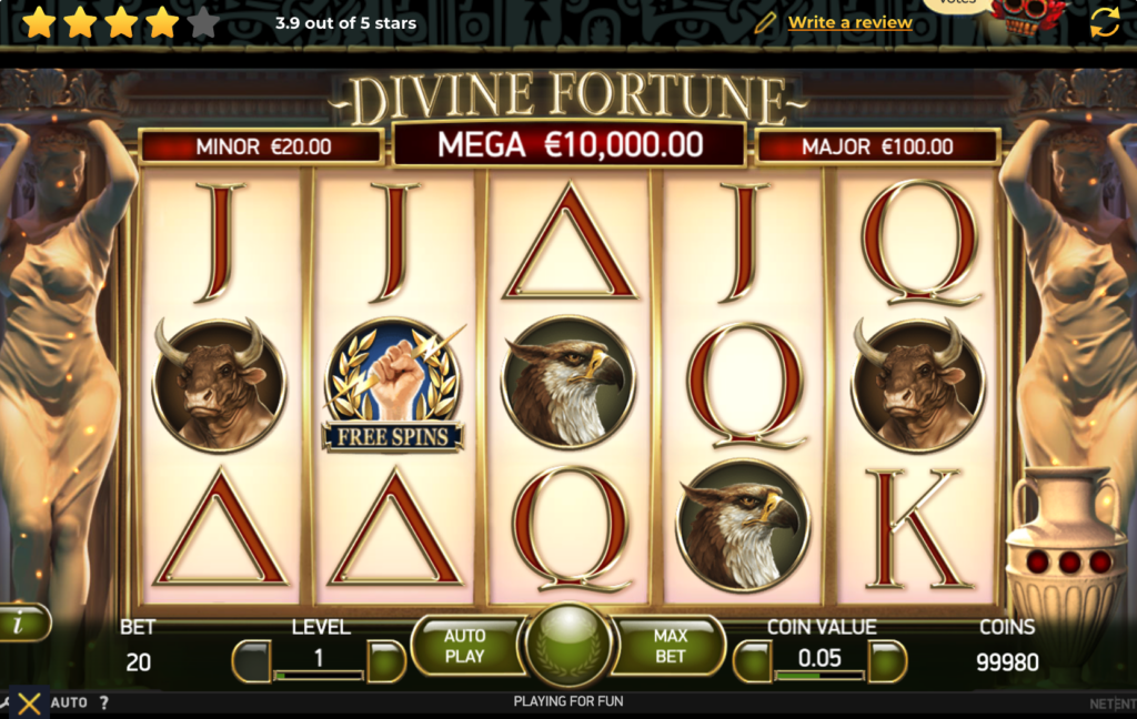 Divine Fortune game
